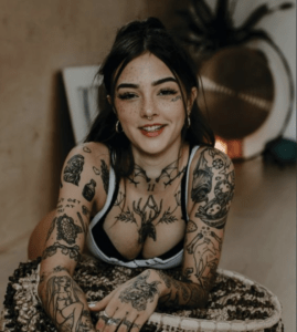 Girl tattoo model
